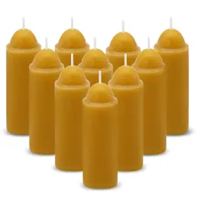 SN00135 NOMFIX Natural Beeswax Candle Lanterns Smokeless