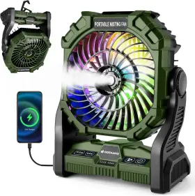OD0634B-ODOLAND ODOLAND Led Lantern Fan Battery Rechargeable