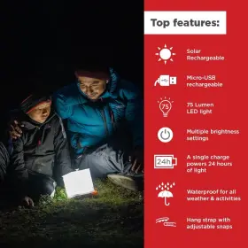 Lumplnvb ONESTOP-STORES Solar Camping Lantern Inflatable Led #2