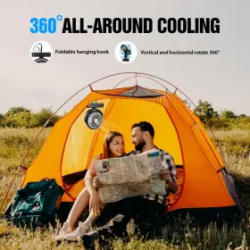 F120 ONESTOP-STORES Camping Fan Led Lantern Rechargeable #3