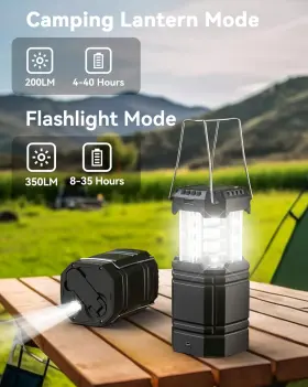 738632322749 ONLYEE Solar Camping Lanterns Crank Flashlight #2