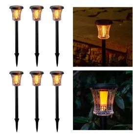 OPO20250111 OPOIRA Glass Solar Torch Lights Waterproof Flame
