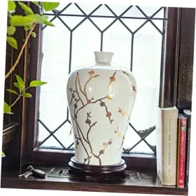 BW-VASE4-GBR ORIENTAL FURNITURE Branches Plum Vase