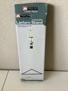 Ozark Trail 014149010011 Collapsible Lantern Stand 5x3 In Box Lightweight And Portable Tripod