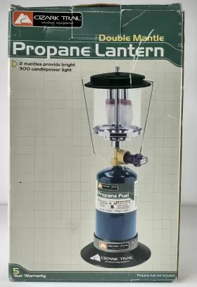 Ozark Trail 47297-24939 Double Mantle Propane Camping Lantern 058004-00 300 Candlepower Ozark Trail 47297-24939 Double Mantle Propane Camping Lantern 058004-00 300 Candlepower