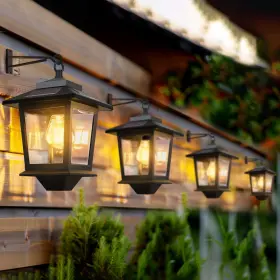 810166822466 PASAMIC Pack Solar Wall Lanterns Waterproof Pan