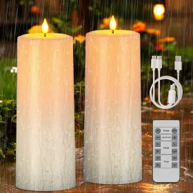 LC043N1 PCHERO Solar Candles Waterproof Remote Timer Rec