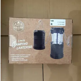 31716PPGS990 PEAK PINE Pack Camping Lanterns Battery