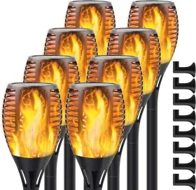 192132864312 PERMANDE Solar Flame Lights Torch