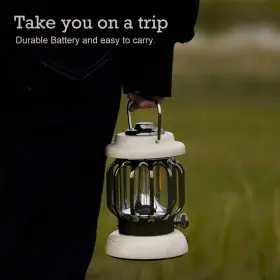 Golden PINSAI Led Camping Lantern Rechargeable Light Battery #3