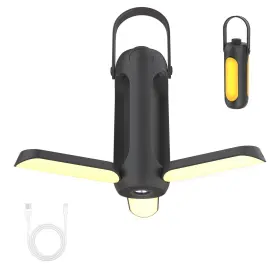 DQ311 PLURALLA Camping Lantern Flashlight Design Rechargeable