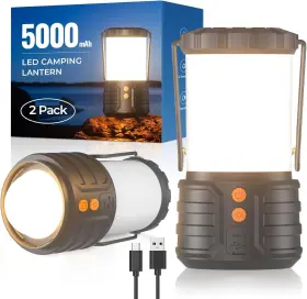 EL01 POPOIRON Pack Camping Lantern Led Rechargeable Battery