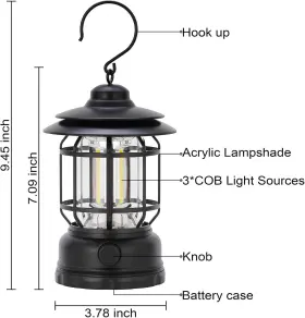 L-27 PORTABLE ELECTRIC LED CAMPING LANTERNS OUTDOOR Lights #3