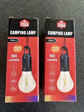 198454800298 PRO TOUGH TOOLS Camping Light Lamp Hook Charging