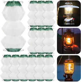 313019811858 QINLECTRI Pack Lantern Mantles Gas Accordion