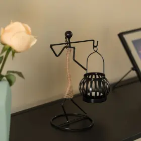 QI004343.AB QUICKWAY IMPORTS Wire Figure Candle Holder Tea #2