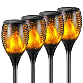 21-9605E-4 QUILTERED Solar Lights Led Higher Pack