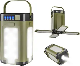 797465106438 QUNTKAZE Solar Camping Light Rechargeable Led