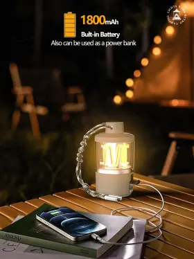 744173800141 REDCOMETS Camping Lights Rechargeable Magnetic #2