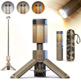 191814519960 RIICKEE Camping Lantern Rechargeable Telescoping