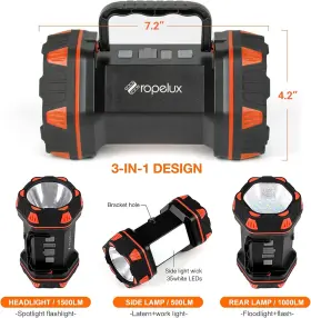 HC-262 ROPELUX Led Camping Lantern Rechargeable Light #3