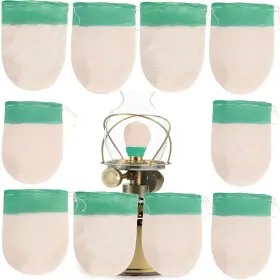 Ropto 763534393368 Propane Lantern Mantles For Gas Lamps 10 Pcs U-shaped Outdoor Cam