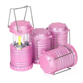 S99564 SEAMAGIC Mini Led Pink Camping Lanterns Lights Handle