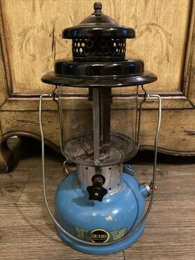 476.74060 SEARS Lantern Double Mantle Starter Pyrex Globe