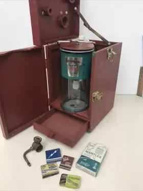 7112 SEARS Camping Lantern Jc Higgins Roebuck Simpsons Wood #2