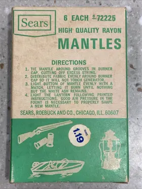 7116 SEARS Rayon Mantles Total Nos #2