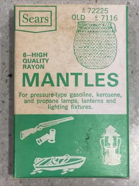 7116 SEARS Rayon Mantles Total Nos