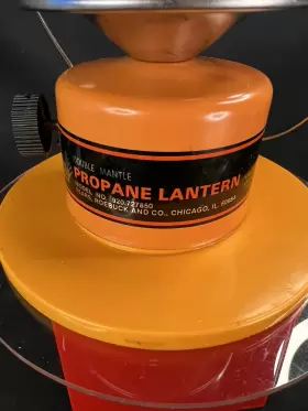 920.727850 SEARS Double Mantle Propane Lantern Pyrex Globe #3