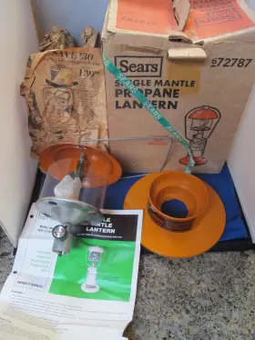 920.727870 SEARS Propane Lantern Box Manual Coleman Mantle