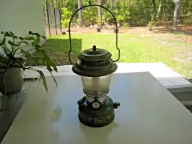 72241 SEARS BY COLEMAN Single Mantle Gas Lantern Avocado
