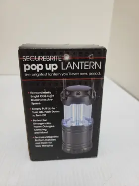 789683053380 SECUREBRITE Pop Up Lantern Cob Light Push Down