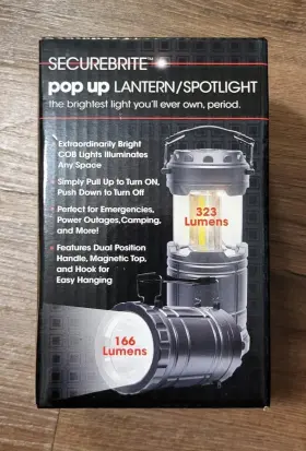 789683071490 SECUREBRITE Pop Up Lantern Spotlight Copper