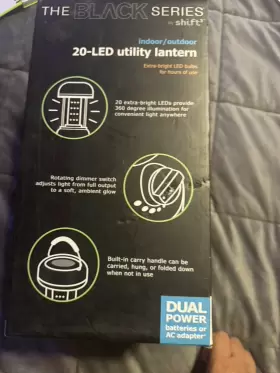 843479161267 SHARPER IMAGE Led Utility Lantern Lamp Cordless #2