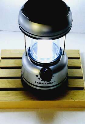 YX31346A8090 SHARPER IMAGE Led Lantern Dual Power Camping