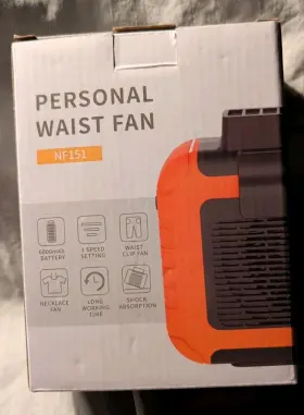 X003BZO28D SHENZHEN YIYUN INDUSTRIAL Waist Fan Battery Speeds