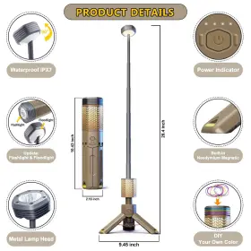 191814520058 SIIBBEA Camping Lights Rechargeable Telescopic #2
