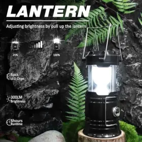 PEC00592X4-DI SOLAR Led Waterproof Camping Lantern Usb Box