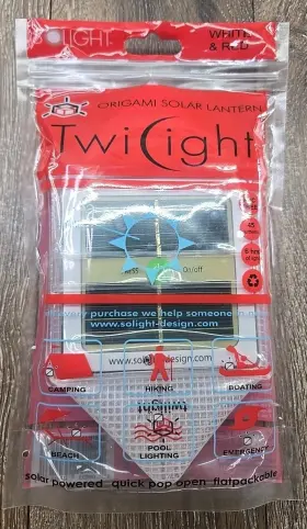 868833000167 SOLIGHT Solar Twilight Mini Led Origami Lantern