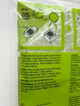 850000117327 SOLIGHT DESIGN Solar Puff Rechargeable Lantern #3
