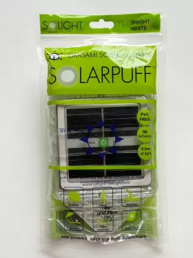 850000117327 SOLIGHT DESIGN Solar Puff Rechargeable Lantern
