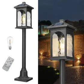 9Y5PL-SL STARCURIN Post Lamp Pole Solar Waterproof Exterior