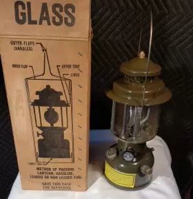 6260-00-170-0430 MILITARY Lantern Quad Glass Box