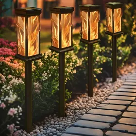 HPL1281.V1 SUBLUME Solar Lights Waterproof Torch Flickering