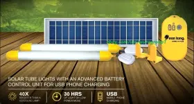 HOME-40-PLUS SUN KING Solar Led Tube Lighting Panel Camp Rv