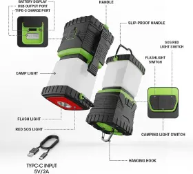 KJ68 SUPOLOGY Camping Lantern Rechargeable Flashlights #2