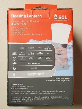 707708213090 SURVIVE OUTDOORS LONGER Floating Lantern #3